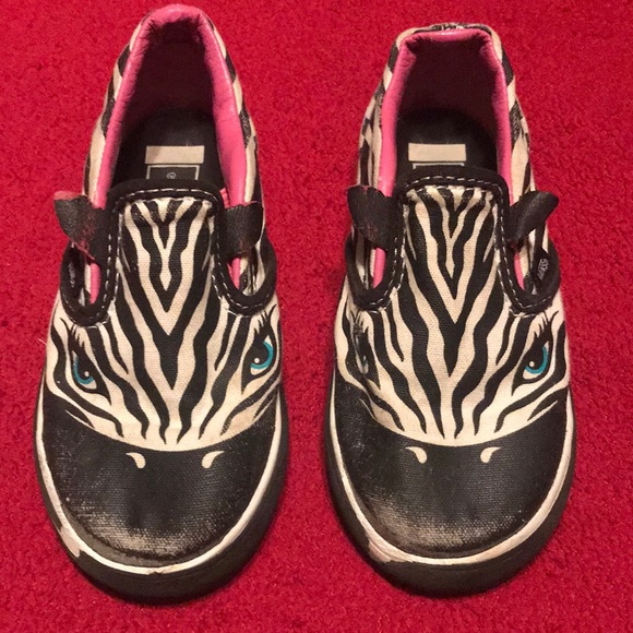 Vans Other - ⚡️Play Condition Zebra Vans Slide On Size 9